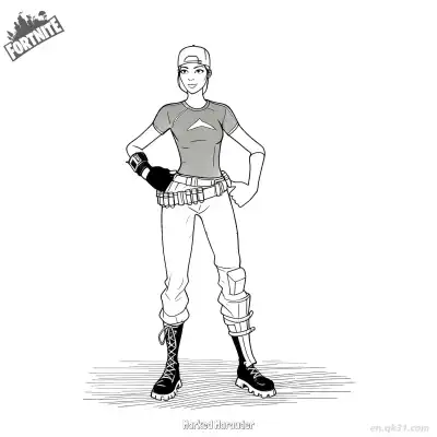 Free printable Marked Marauder 01 Coloring Page - Free PDF Printable Fortnite Coloring Sheets coloring page